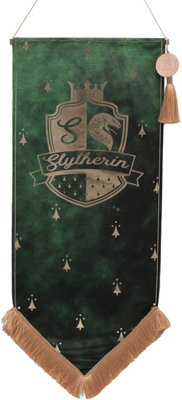 Widdop Slytherin Hanging Wall Banner Harry Potter Alumni Fabric Banner For Bedroom Games Room And Home Décor