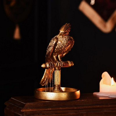 Warner Bros Unisex Gold Harry Potter Alumni Jewellery Stand Fawkes In - Image 12