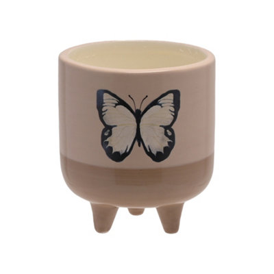 Country Living Citronella Candle In Footed Ceramic VesselButterfly from B&Q