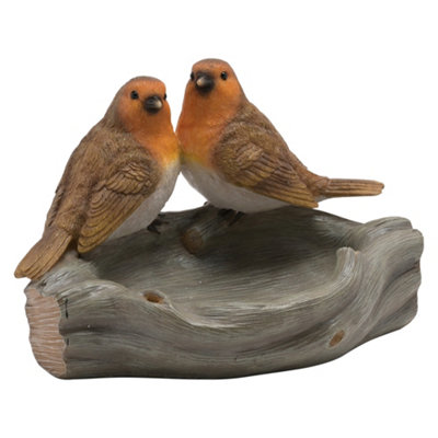 B&Q -  Robin Pair Bird Bath