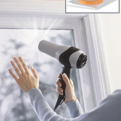 Stormguard Double Glazing Conservatory Insulation Kit Draught Excluder Clear Film 12Sqm from B&Q