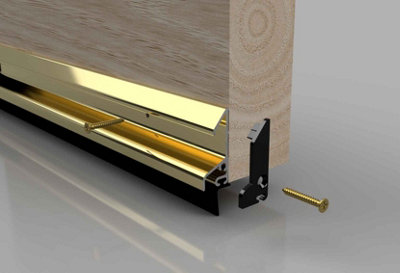 B&Q -  Xrd Door Rain Deflector 914mm LongGold Finish
