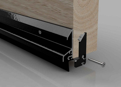 B&Q -  Xrd Door Rain Deflector 914mm LongBlack Finish