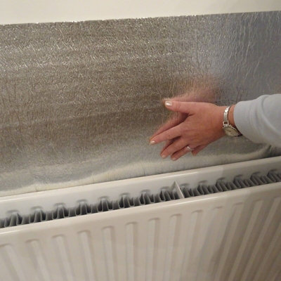 Stormguard Radiator Heat Reflective Insulation Energy Saving Thermal Foam Backed Foil 4M from B&Q