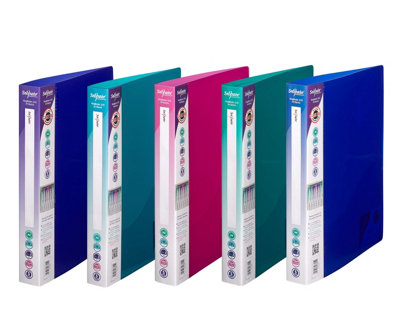 Snoap Snopake A4 2 O-Ring 25 mm Ringbinder Electra Assorted Pack Of 10 Ref: 10165 from B&Q