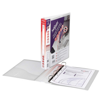 Snoap Snopake A4 4 D-Ring 25 mm Executive Presentation Ringbinder Clear Pack Of 1 Ref: 13386S from B&Q