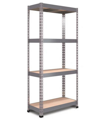RB UK Pack Of 3 1600X750X350mm 175Kg Udl 4X Tier Freestanding Rb Boss Unit With Galvanised Steel Frame & Mdf Shelves from B&Q