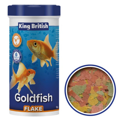 King British Natural Goldfish Flake (With Ihb) 55G (Pack Of 6) from B&Q