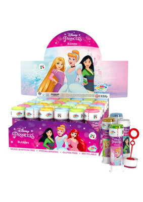 B&Q -  Pack Of 10 Assorted Disney Princess Bubble Tubs 60 Ml