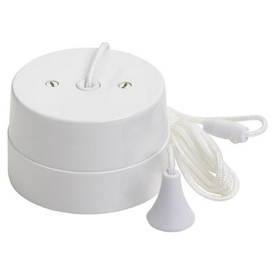 Crabtree 2141 Capital Ceiling Pull Light Switch Sp 2 Way 6 Amp from B&Q