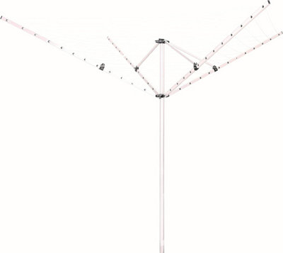 Ashley Houseware 4Arm 50M Aluminium Rotary Airer Foldable Clothes Washing Line from B&Q