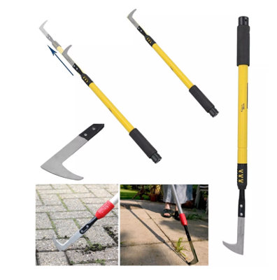 Green Blade Telescopic Extending Patio Groove Weed Remover Paving Slab Decking Weed Weeder Weeding Weed Puller from B&Q