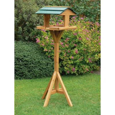 Traditional Wooden Bird House Table from B&Q