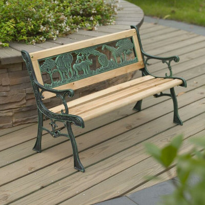  - 2 Seater Kids Garden Wooden Bench