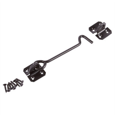 Blackspur Steel Cabin Hook152mmBlack from B&Q