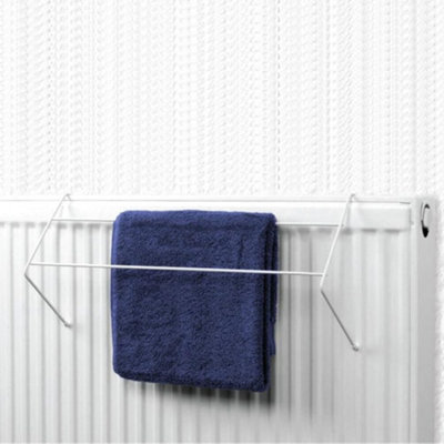 Vivo 3 Pack Radiator Airer Dryer Clothes  Laundry Drying Rack Rail 2 Bar Towel Holder from B&Q