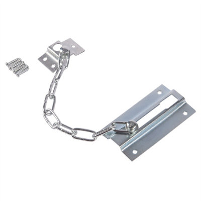 Blackspur Iron Door Chain110mmSilver from B&Q