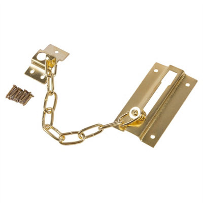 Blackspur Iron Door Chain110mmBrass from B&Q