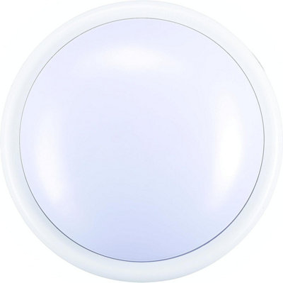 B&Q -  Large 14Cm Led Push Light Portable Touch Lamp Wall Caravan Bathroom Battery Op