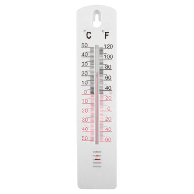 Ashley Plastic Indoor ThermometerWhite from B&Q