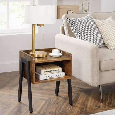 Mahogany Bedside Table With Storage from B&Q