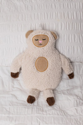 1L Hot Water Bottle With CoverSheep from B&Q