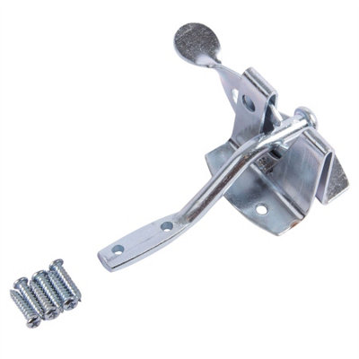 Blackspur Steel Auto Gate LatchSilver from B&Q