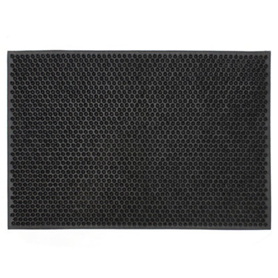 Jvl Black Rubber Condor Astro Turf Effect Doormat 40X60Cm from B&Q
