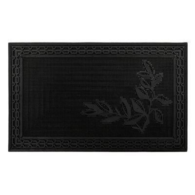 Jvl Foliage Scraper Rubber Pin Doormat45X75Cm from B&Q