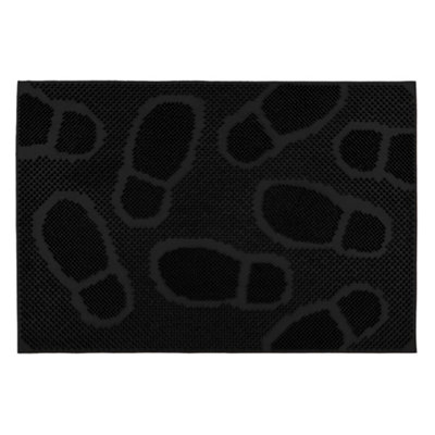 Jvl Footprint Scraper Rubber Pin Doormat40X60Cm from B&Q