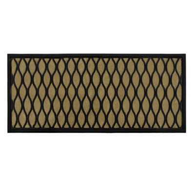 Jvl Vienna Rubber Backed Scraper Doormat45X100CmDroplet from B&Q