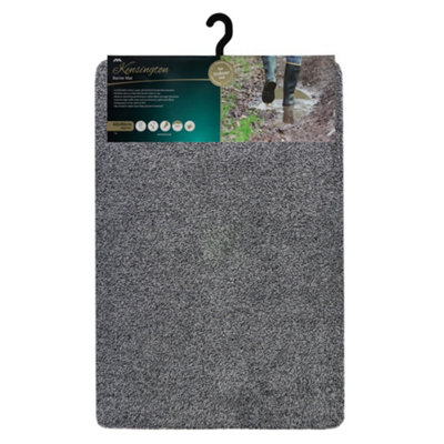 Jvl Kensington Machine Washable Barrier Doormat 60X90Cm Grey from B&Q
