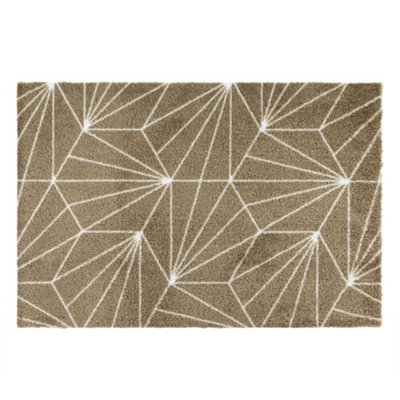 Jvl Mega Doormat50X75CmBrown Geo from B&Q