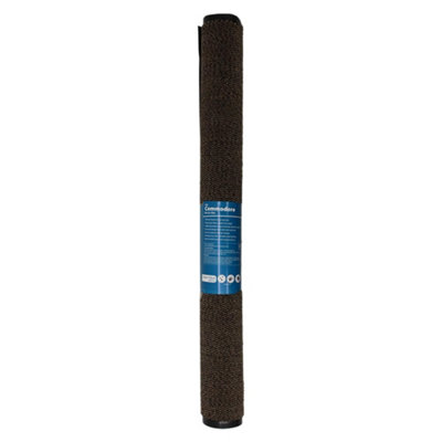 Jvl Heavy Duty Commodore Vinyl Backed Barrier Doormat120X170CmBrown Black Fleck from B&Q