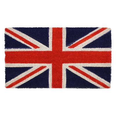 JVL Union Jack Latex Coir Doormat 40X70Cm from B&Q