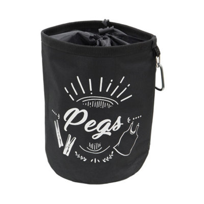 Jvl Large Waterproof Peg Bag With Draw String Closure And Hanging Snap Hook from B&Q