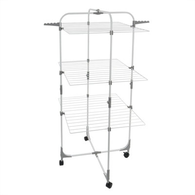 Jvl White Foldable Tier Drying Rack, Size 3