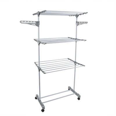 Jvl White Freestanding Tier Drying Rack, Size 3