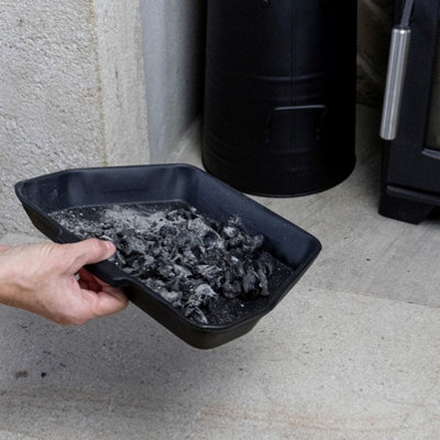JVL Rosedale Classic Black Ashpan For 16 Inch Opening Fire Grate Fireplace Coal Pan from B&Q