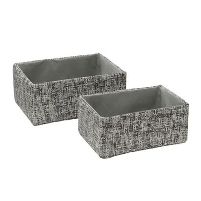 B&Q -  Urban Set Of 2 Rectangle Paper Storage Baskets