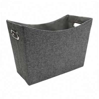 JVL Chroma Magazine Storage Holder, Home Organisation, Grey - Image 8