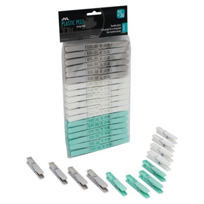 Jvl Strong Rust Resistant Clothes PegPack Of 36 from B&Q
