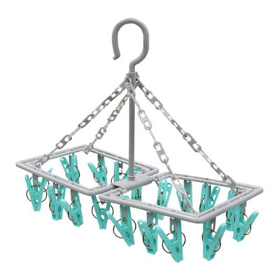 Jvl Folding Sock Dryer Complete With 20-Piece Clothes Peg from B&Q