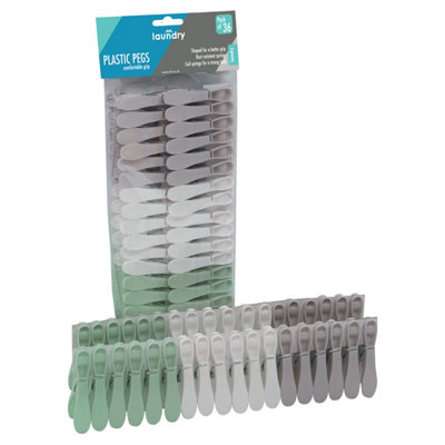 Jvl Pack Of 36 Weather Resistant Plastic Pegs from B&Q