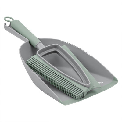 Jvl Rubber Dustpan & Brush Set-Grey from B&Q