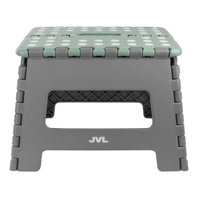 Jvl Practical Small Step StoolGrey from B&Q