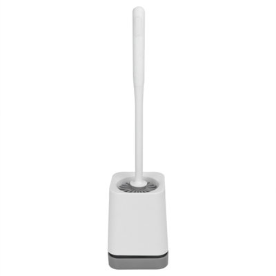 B&Q -  Toilet Brush With Tpr BristlesGrey