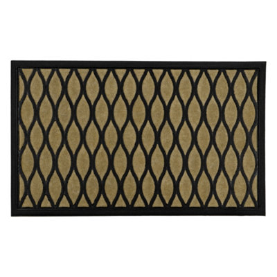 Jvl Vienna Rubber Backed Scraper Doormat45X75CmDroplet from B&Q