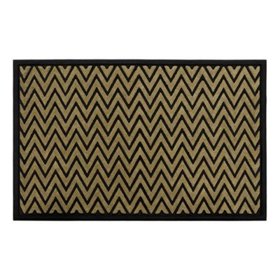 Jvl Vienna Rubber Backed Scraper Doormat60X90CmZigzag from B&Q