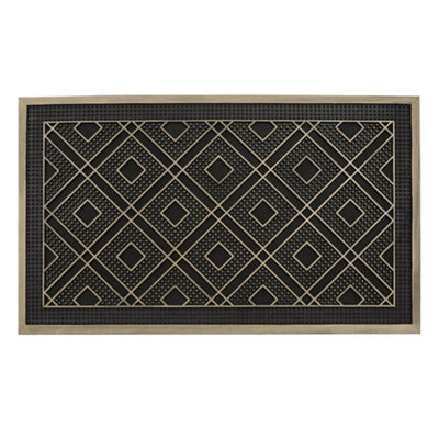 Jvl Havana Rubber Pin Doormat45X75CmDiamond from B&Q